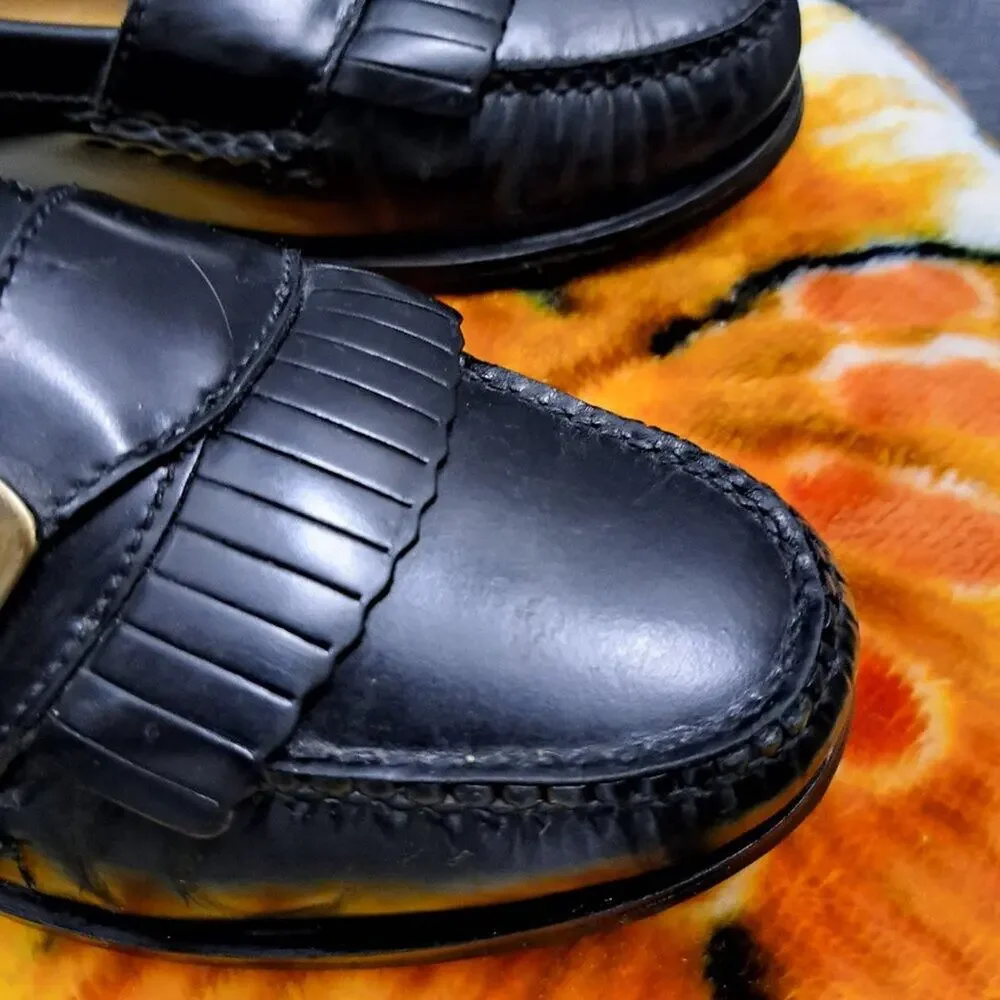 %Cole Haan Loafer with Fringe and Buckle Men's 9.5 E / D6